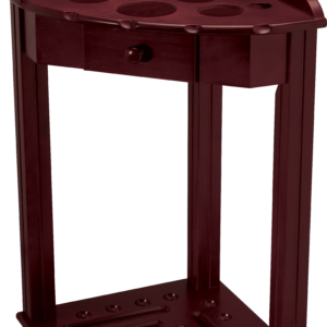 Deluxe 8 Cue Floor Rack w/ Drawer - Wine